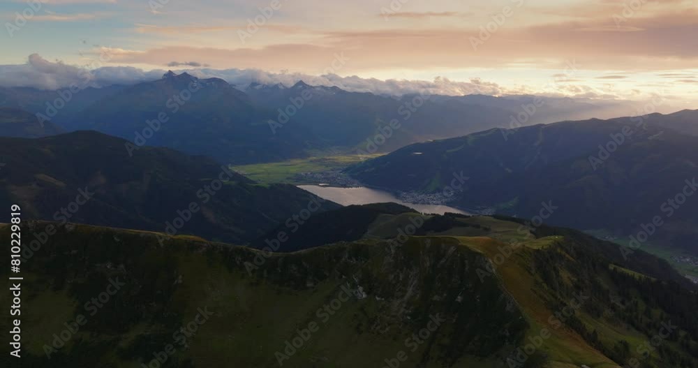 Sunrise Over Austria's Mountainous Landscape Sunrise Over Austria's Mountainous Landscape