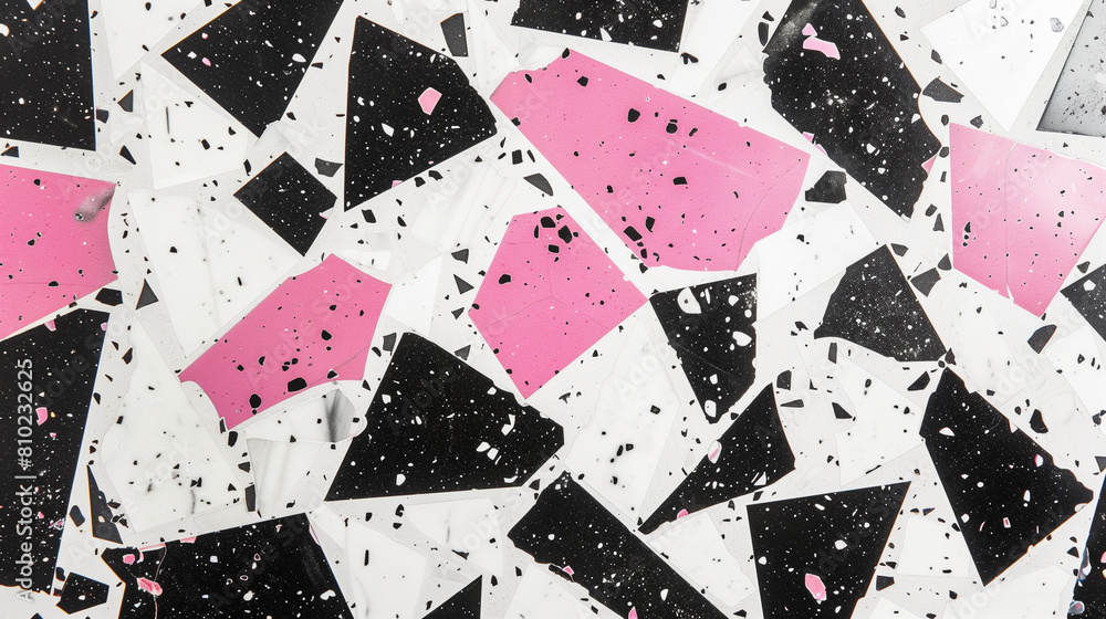 Terrazzo tile (white, pink and black) Terrazzo tile (white, pink and black)