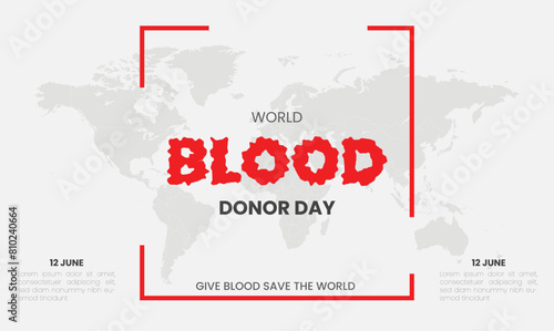 world blood donor day design templet 12 june