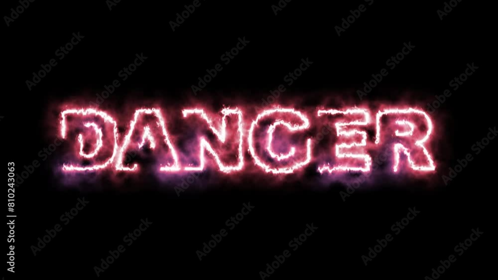Danger animation Text on black screen with fire effect , 4K Footage video. Danger animation Text on black screen with fire effect , 4K Footage video.