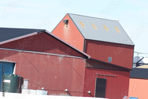 red barn and silo © Svetlana