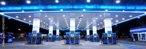 modern gas station