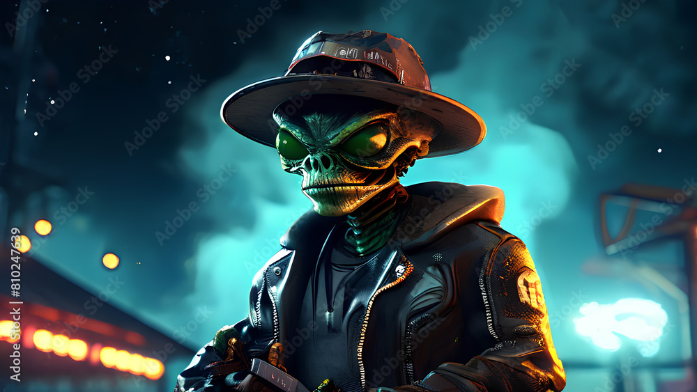 Nightmare Unveiled | AI Generated 3D Rendered PNG Illustration showing Close-up of a Horror Alien Nightmare Unveiled | AI Generated 3D Rendered PNG Illustration showing Close-up of a Horror Alien