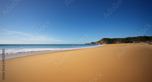 Summer Beach Landscapes with Waves and Sun