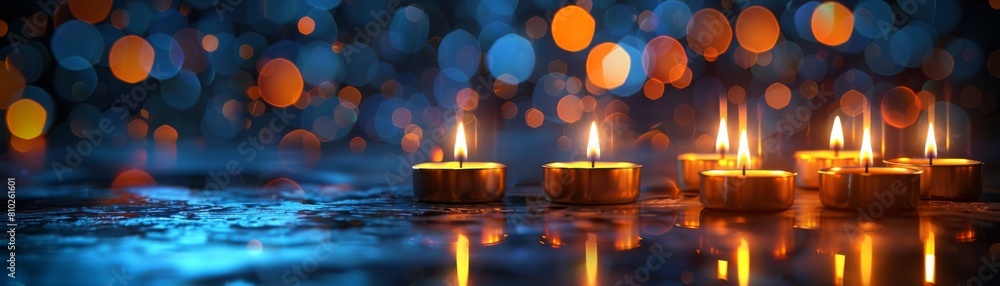 A chilling image of a fading marbled surface on Hanukkah, suggesting the passing of light and time A chilling image of a fading marbled surface on Hanukkah, suggesting the passing of light and time