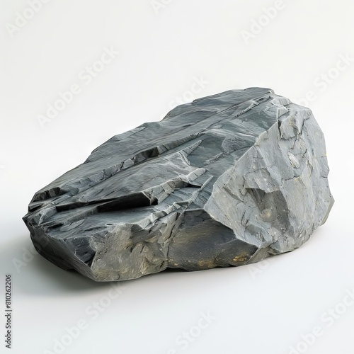 a solid rock mockup on a white background   ai generated  