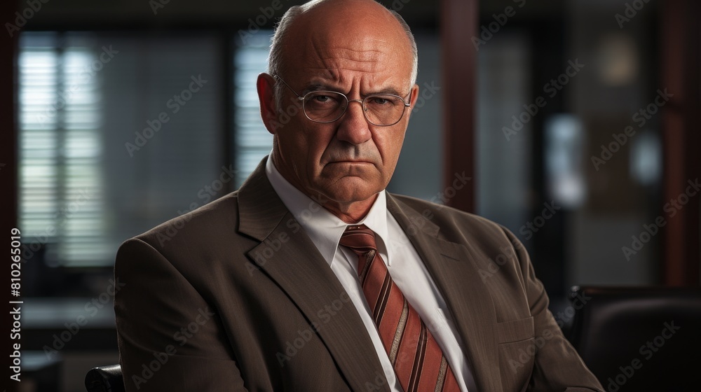 Serious businessman in office Serious businessman in office