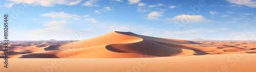 Breathtaking desert landscape with majestic sand dunes
