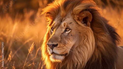 majestic lion in the wild © Balaraw