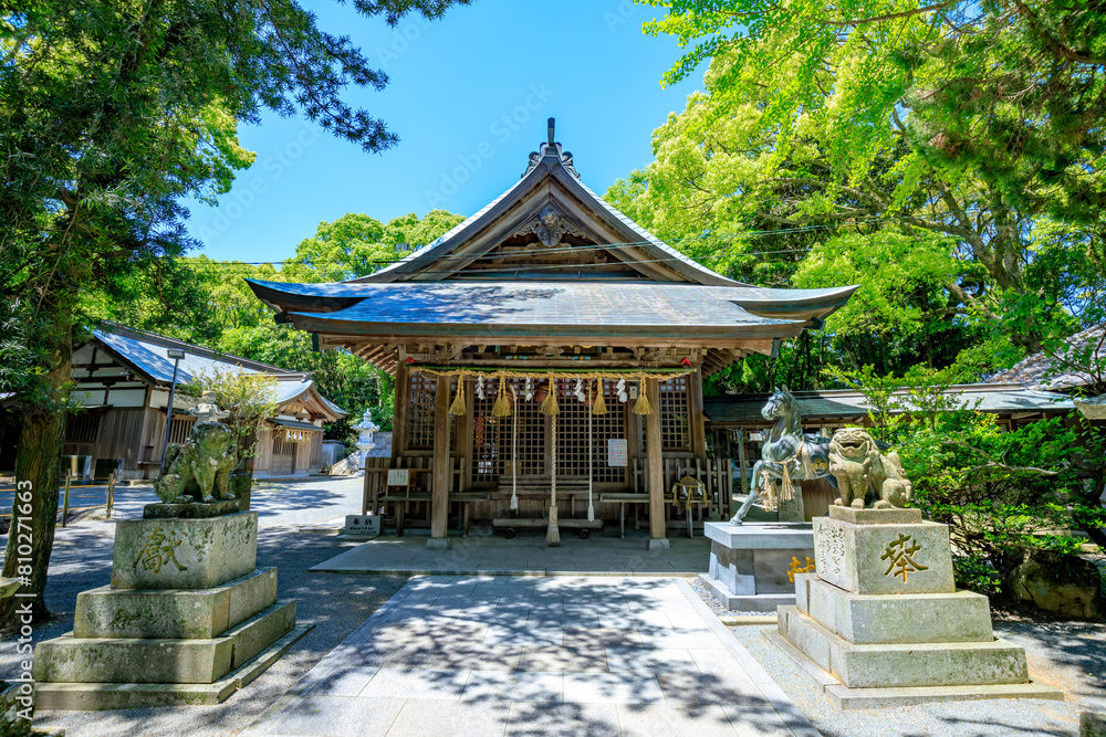 初夏の志式神社 福岡県福岡市 Shishiki Shrine in early summer. Fukuoka Pref, Fukuoka City. 初夏の志式神社 福岡県福岡市 Shishiki Shrine in early summer. Fukuoka Pref, Fukuoka City.