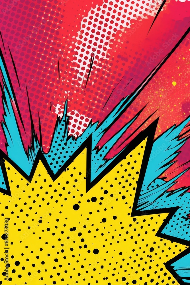 custom made wallpaper toronto digitalabstract comic book style background with colorful dots and shapes