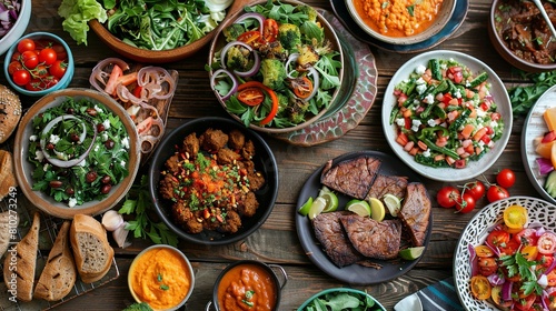 Wholesome Feast: Present a feast for the senses with images of nutrient-dense meals that promote health and vitality in every bite.