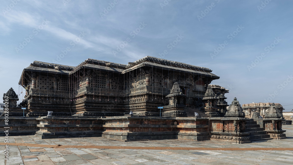 The city of Belur is famous for its Chennakeshava Temple, dedicated to Vishnu, one of the finest examples of Hoysala architecture. India. The city of Belur is famous for its Chennakeshava Temple, dedicated to Vishnu, one of the finest examples of Hoysala architecture. India.