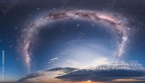 360 degree interstellar cloud of dust and gas space background with nebula and stars glowing nebula panorama environment 360d hdri map equirectangular projection spherical panorama