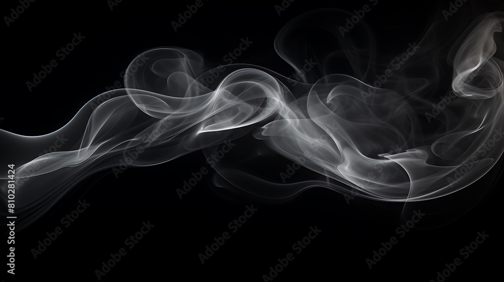 Fototapeta premium smoke on black background