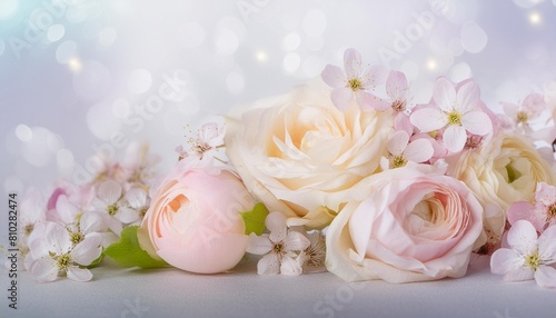 soft pastel floral illustration on light background