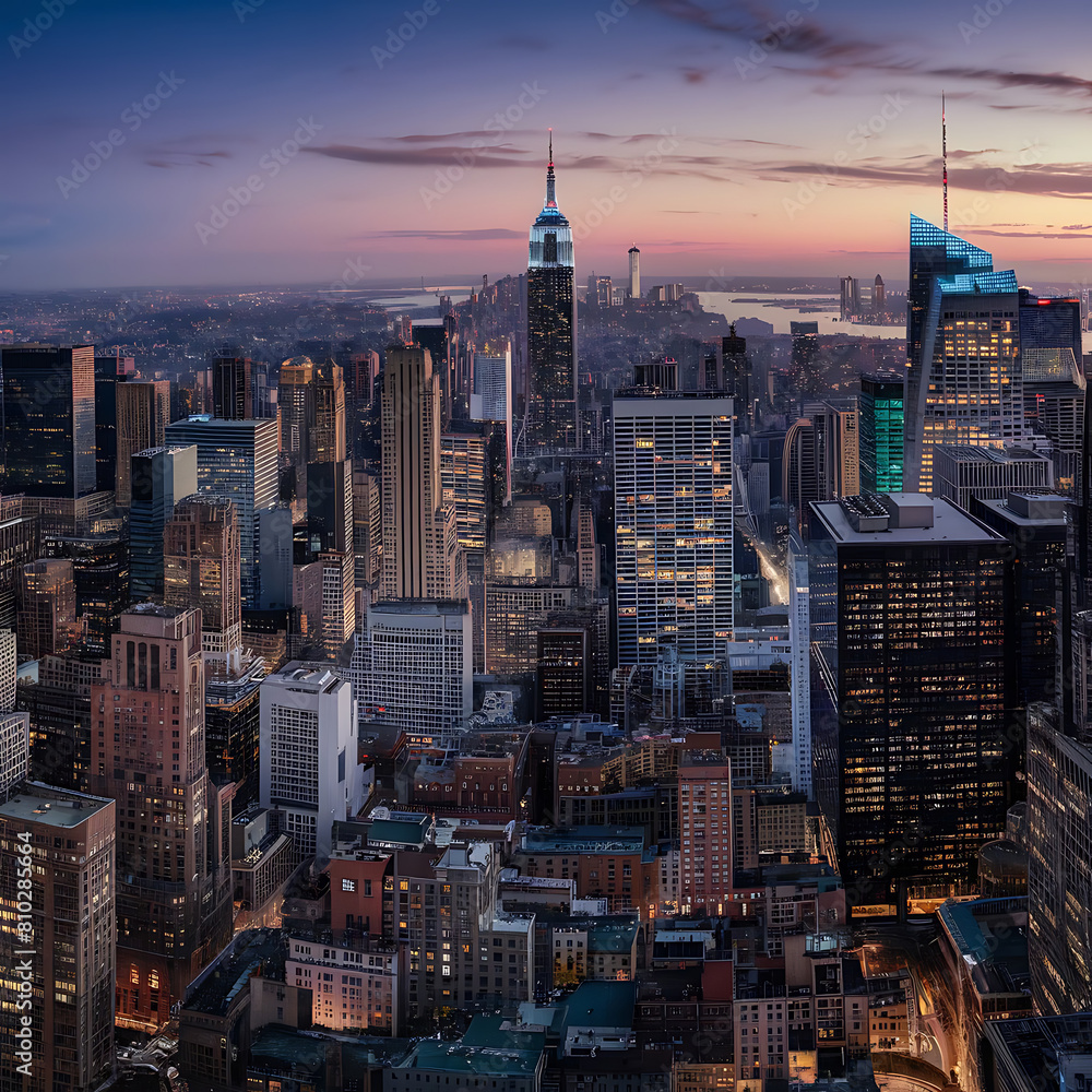 Obraz premium city at night