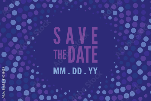 Save the date banner. Can be used for business, marketing and advertising. logo graphic design of event summit made for Technology and upcoming events.	