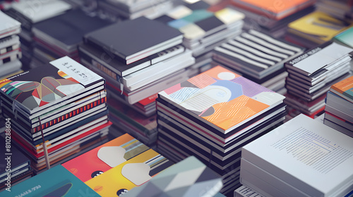 Various UX Design Books Displayed on Minimalistic Background