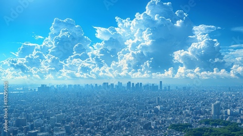 上空から見た都市景観,Generative AI AI画像 photo