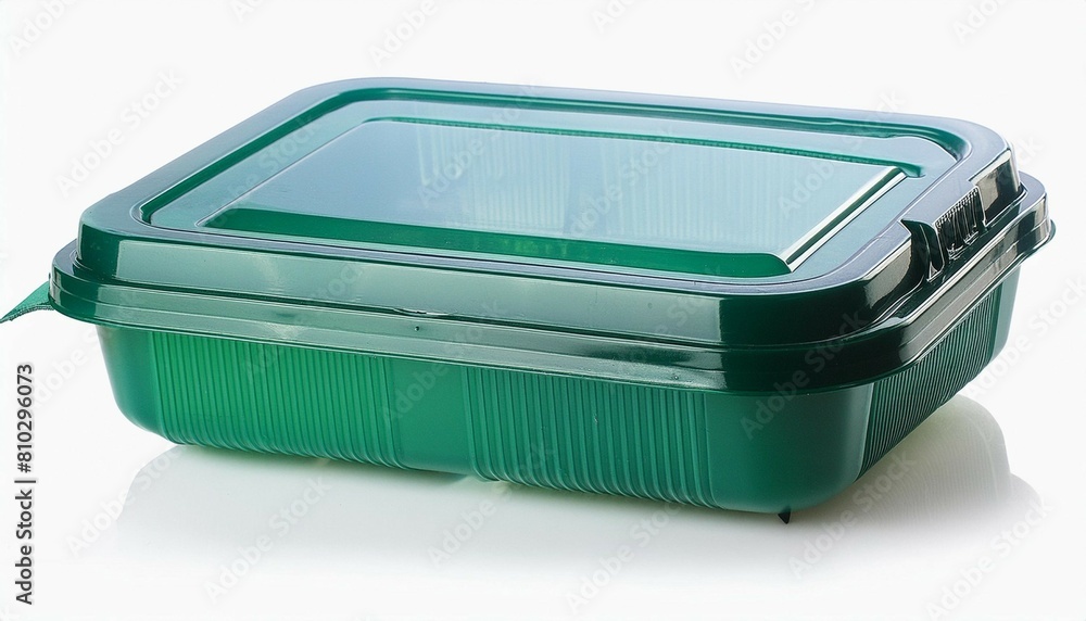 A blank plastic deli container isolated on white background A blank plastic deli container isolated on white background