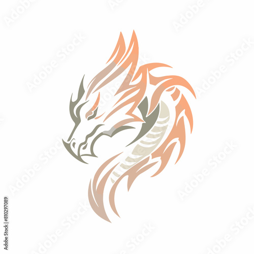 Dragon in cartoon, doodle style. Image for t-shirt, web, mobile apps and ui. Isolated 2d vector illustration in logo, icon, sketch style, Eps 10. AI Generative