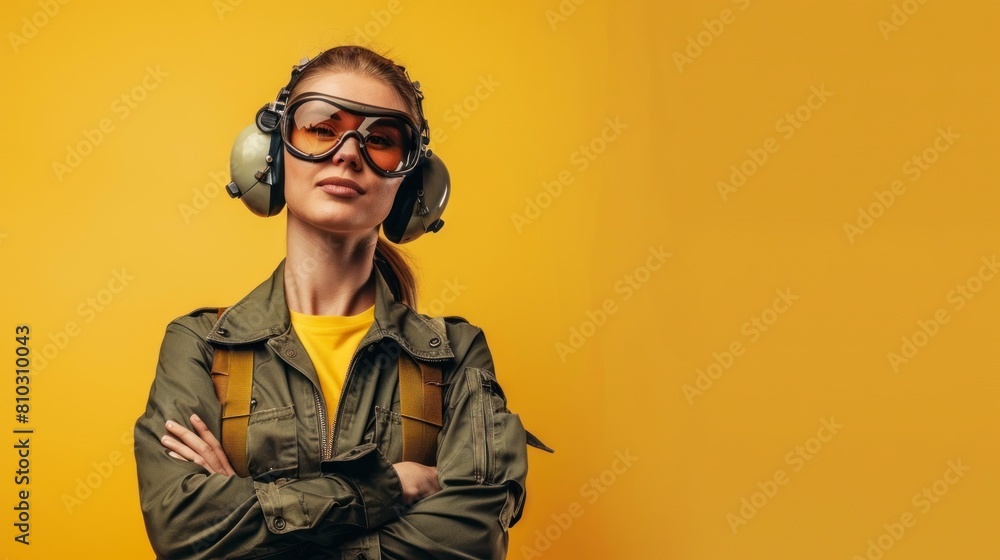 woman in pilot suit woman in pilot suit