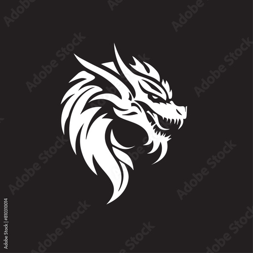 Dragon in cartoon  doodle style . Image for t-shirt  web  mobile apps and ui. Isolated 2d vector illustration in logo  icon  sketch style  Eps 10  black and white. AI Generative