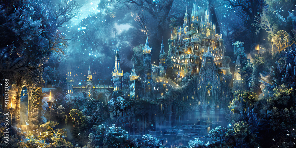 Magical Kingdom: Abstract Fantasy Realm with Castles and Magic, Perfect for Fairy Tale or Adventure Plays Magical Kingdom: Abstract Fantasy Realm with Castles and Magic, Perfect for Fairy Tale or Adventure Plays