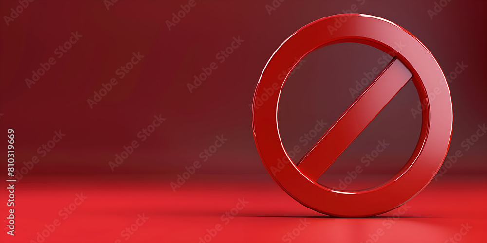 3D illustration of prohibited sign, do not enter 3D illustration of prohibited sign, do not enter