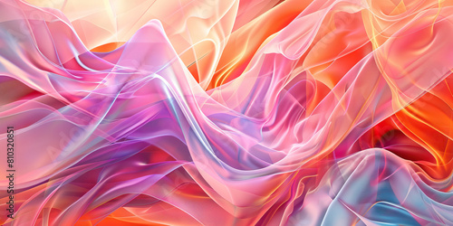 Hospital Harmony: Abstract Artwork with Flowing Patterns Conveying Calmness and Unity