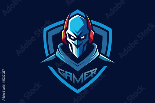 A stylized illustration of a masked character, symbolizing a competitive gamer identity