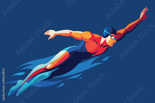 A man levitating above a surfboard in mid-air