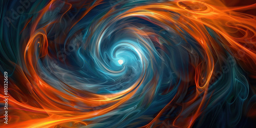 Vitality Vortex: Abstract Swirling Patterns Symbolizing Energy and Vitality