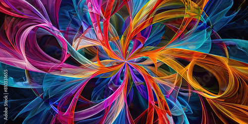 Bio-Energy Flow: Abstract Background Illustrating Vitality and Lifeforce in Vibrant Colors