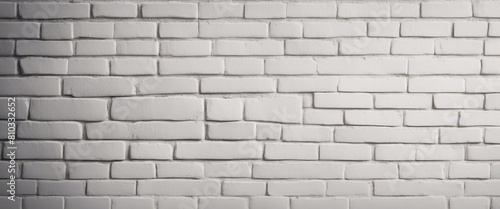 User white brick wall, background texture