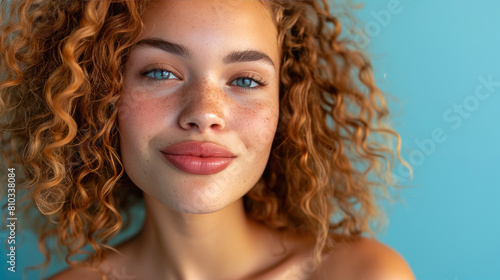 young female model sending a kiss