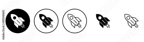 Rocket icon set. Startup icon vector.