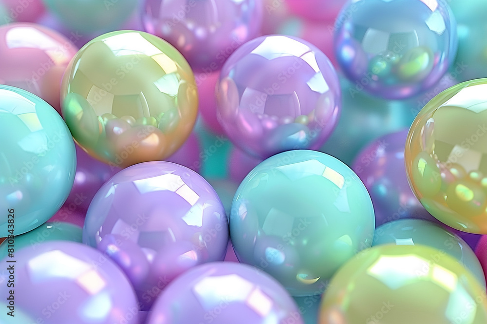 Abstract background with soft colored balls. 3D animation. 4K. 3840x2160. Abstract background with soft colored balls. 3D animation. 4K. 3840x2160.