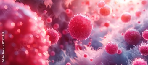 Vivid Microscopic View of Infectious Viruses