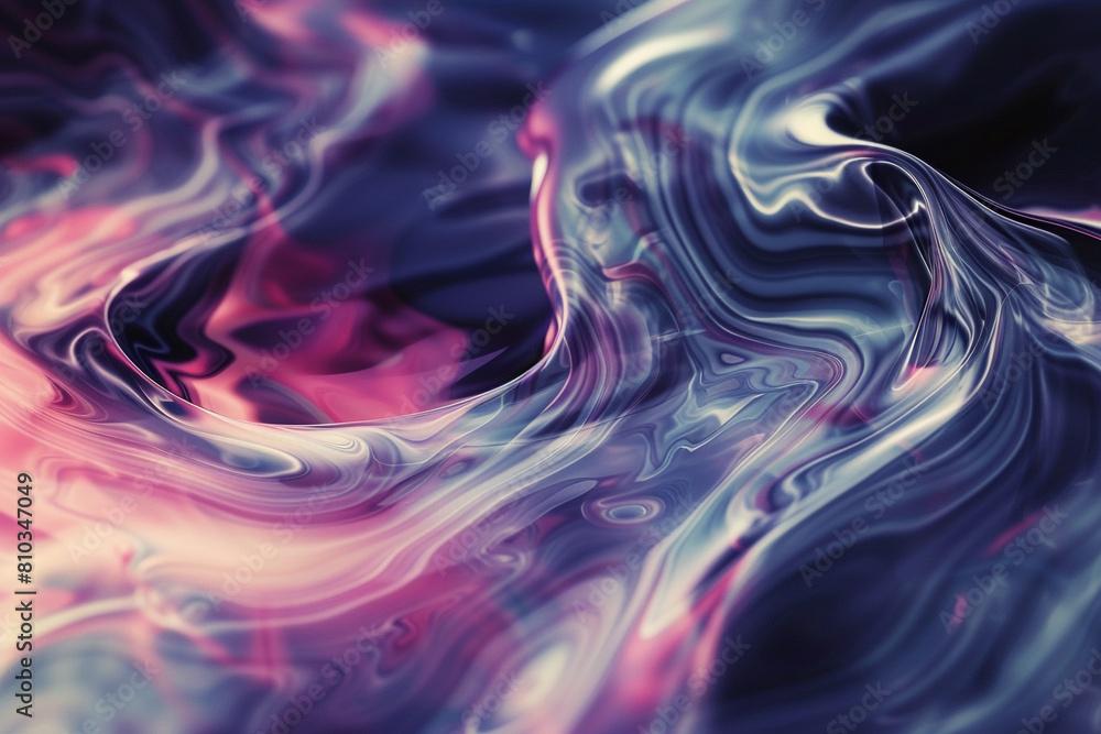 Obraz premium PAL - Motion 266: Abstract fluid forms pulse, ripple and flow (Loop).