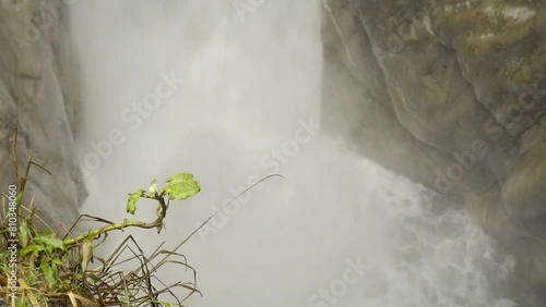 waterfall in a tropical forest, in Bolivia Cochabamba called Garganta del diablo (Devil's Throat) photo