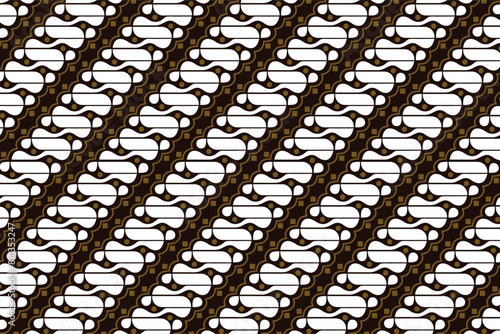 Parang batik from Java, Indonesia, can be used for pattern, presentation element, vector background