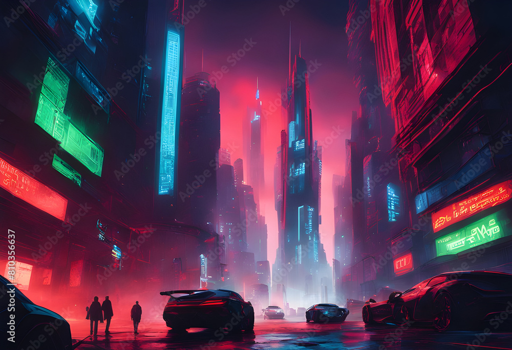 cyberpunk city 