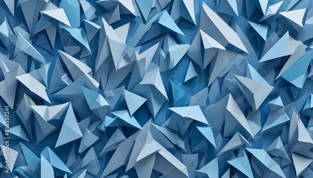 Fototapeta premium Clear Plain Shiny Warm Soft Vintage Bokeh Cloudy Wave Like Geometric Blue Background or Texture