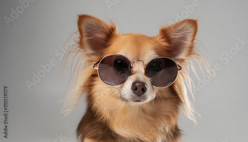 Stylish Pooch: Chihuahua Rocking Sunglasses © Portrait Animals