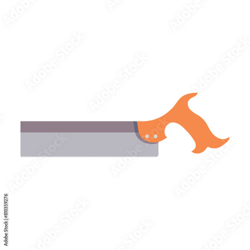 Vintage Dovetail Saw for Precision Woodworking Projects, Vector Flat Illustration Design