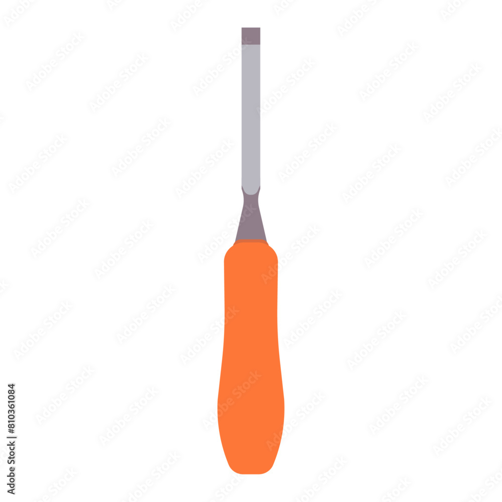 Mortise Chisel Essential Woodworking Tool for Carving and Joinery Projects, Vector Flat Illustration Design Mortise Chisel Essential Woodworking Tool for Carving and Joinery Projects, Vector Flat Illustration Design