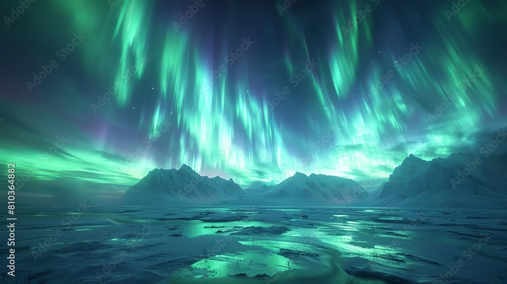 Transform the Northern Lights into a mesmerizing CG 3D masterpiece