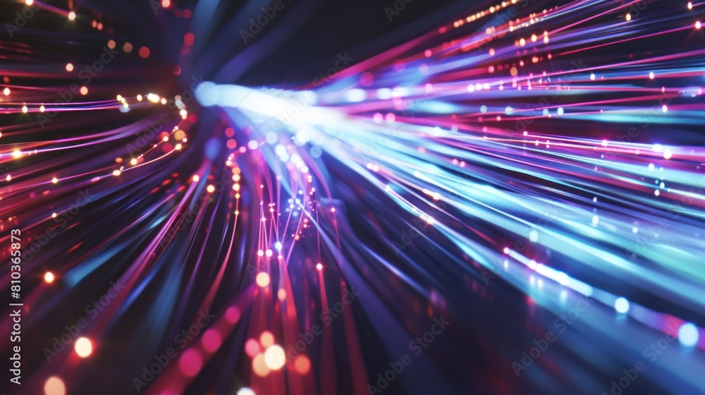 futuristic background. Fiber optic light lines, speed lines, data transmission, high-speed internet futuristic background. Fiber optic light lines, speed lines, data transmission, high-speed internet